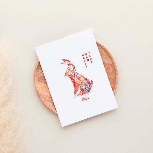 Jaar van het konijn briefkaart