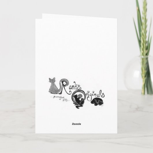 Jaar van het konijn feestdagen kaart (Achterkant)