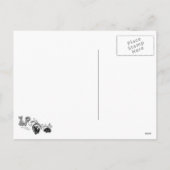 Jaar van het konijn feestdagenkaart (Achterkant)