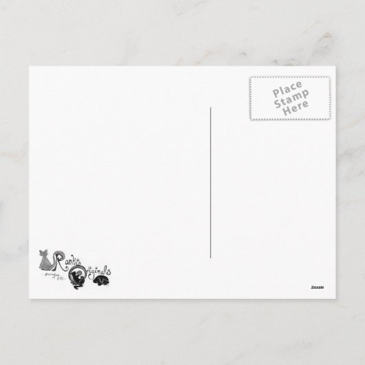 Jaar van het konijn feestdagenkaart (Achterkant)