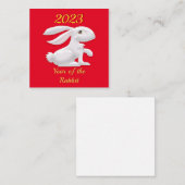 Jaar van het konijn informatiekaartje (Voorkant / Achterkant)