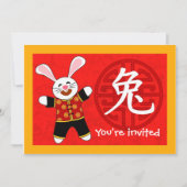 Jaar van het konijn kaart (Voorkant)