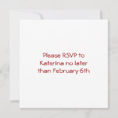 Jaar van het konijn met yin yang (witte tekst) kaart (Achterkant)