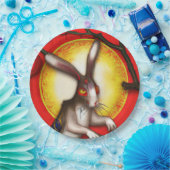 Jaar van het konijn papieren bordje (Feest)