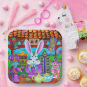 Jaar van het konijn papieren bordje (Feest)