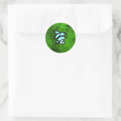 Jaar van het konijn ronde sticker (Tas)