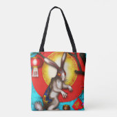 Jaar van het konijn tote bag (Achterkant)