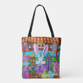 Jaar van het konijn tote bag (Achterkant)