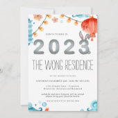 Jaar van het konijn | Uitnodiging nieuwjaarspartij (Voorkant)