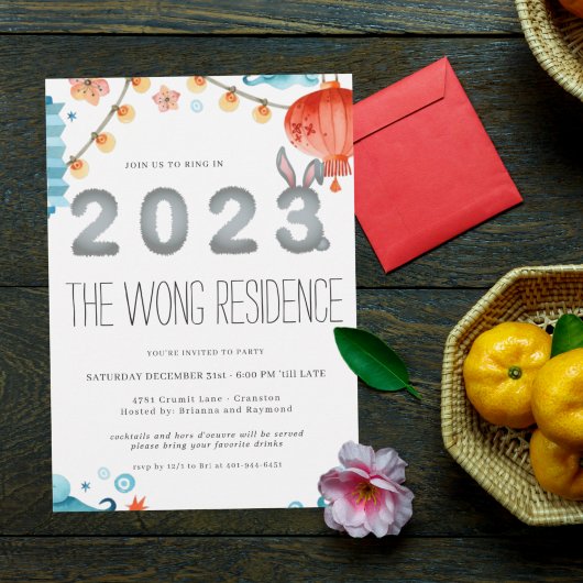 Jaar van het konijn | Uitnodiging nieuwjaarspartij