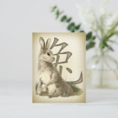 Jaar van het konijnenjaar Chinees nieuwjaar Feestdagenkaart (Staand voorkant)