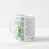 Jaar van het konijnenneko in Blueberry Koffiemok (Voorkant links)