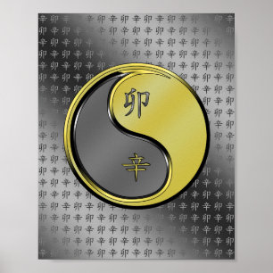 Jaar van het Metalen Konijn Poster