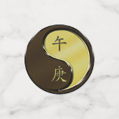 Jaar van het metalen paard confetti (Kleine voorkant)