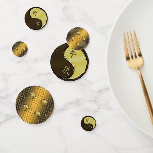 Jaar van het metalen paard confetti (Groep)