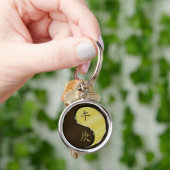 Jaar van het metalen paard sleutelhanger (Hand)