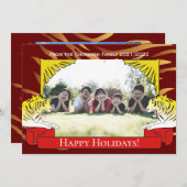 Jaar van het nieuwe jaar van de Tijger Kaart (Voorkant / Achterkant)