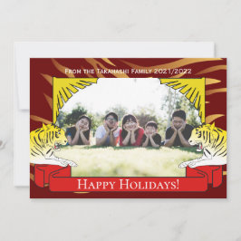 Jaar van het nieuwe jaar van de Tijger Kaart