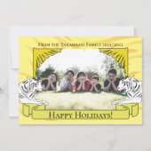 Jaar van het nieuwe jaar van de Tijger Kaart (Voorkant)