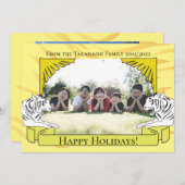 Jaar van het nieuwe jaar van de Tijger Kaart (Voorkant / Achterkant)