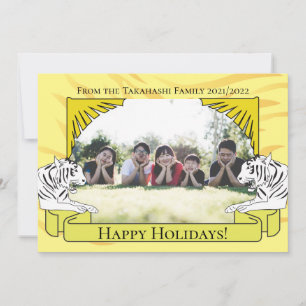 Jaar van het nieuwe jaar van de Tijger Kaart