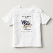 Jaar van het Ox Cute Zodiac Animal 2021 Keepomwill Kinder Shirts (Voorkant)