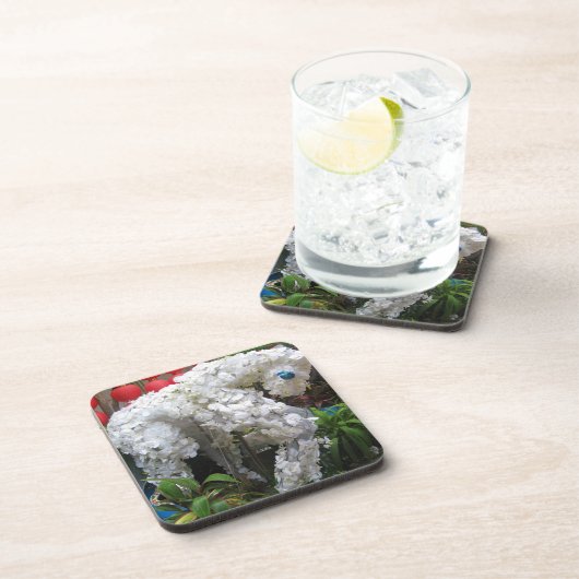 Jaar van het Paard | 春節馬 ... Chinese Bloem Topiair Drankjes Onderzetter (Rechterzijde)