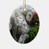 Jaar van het Paard | 春節馬 ... Chinese Bloem Topiair Keramisch Ornament (Rechts)