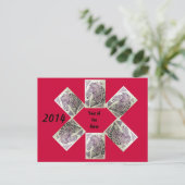 Jaar van het Paard 2014 Chinees Nieuwjaar Briefkaa Feestdagenkaart (Staand voorkant)