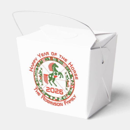 Jaar van het Paard 2026 Bedankdoosjes (Achterkant)