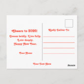 Jaar van het Paard 2026 Briefkaart (Achterkant)