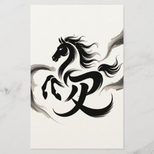 Jaar van het paard 2026 briefpapier