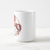 Jaar van het Paard 2026 Bruine kleur Koffiemok (Center)