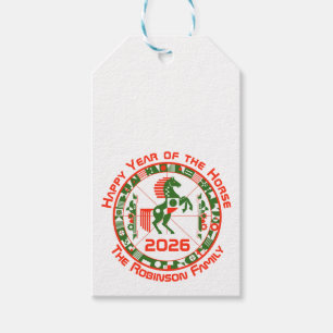 Jaar van het Paard 2026 Cadeaulabel