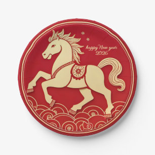 Jaar van het Paard 2026 Chinees Nieuwjaar  Papieren Bordje