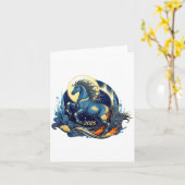 Jaar Van Het Paard 2026 Chinese Maankalender Kledi Kaart (Gele Bloem)