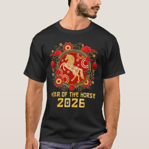 Jaar Van Het Paard 2026 - Chinese Nieuwjaar Zodiac T-shirt