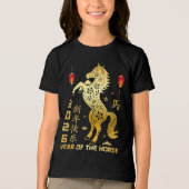 Jaar van het Paard 2026 - Chinese Zodiac 2026 Tri-Blend Shirt (Voorkant)
