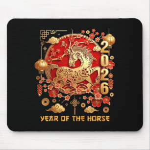 Jaar Van Het Paard 2026 Gelukkig Chinees Nieuwjaar Muismat