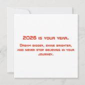 Jaar van het Paard 2026 Kaart (Achterkant)