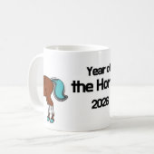 Jaar van het Paard 2026 Koffiemok (Voorkant links)
