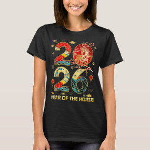 Jaar Van Het Paard 2026 Maan Chinees Nieuwjaar Man T-shirt
