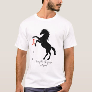 Jaar van het Paard 2026 met Kenmerken T-shirt
