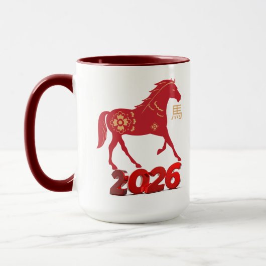 Jaar van het Paard 2026 Mok (Links)