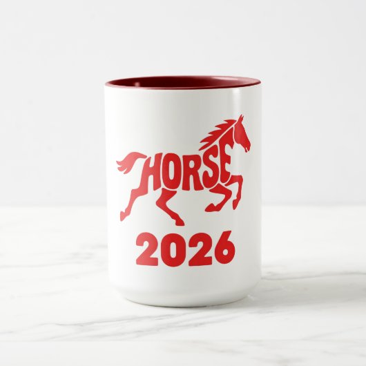 Jaar van het Paard 2026 Mok (Midden)
