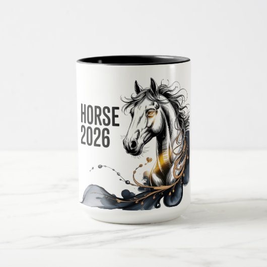 Jaar van het Paard 2026 Mok (Midden)