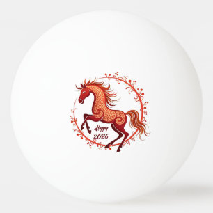 Jaar van het Paard 2026 Pingpongbal
