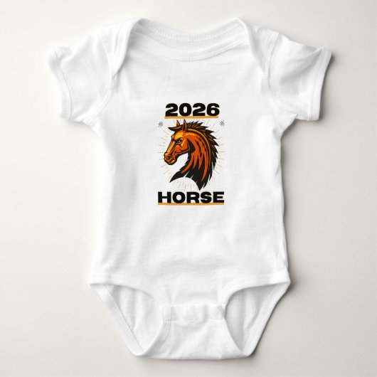 Jaar van het Paard 2026 Romper (Voorkant)