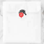 Jaar van het Paard 2026 Ronde Sticker (Tas)