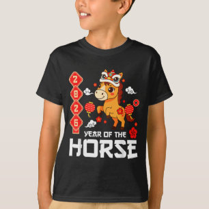 Jaar Van Het Paard 2026 Schattig Kawaii Chinees Ni T-shirt